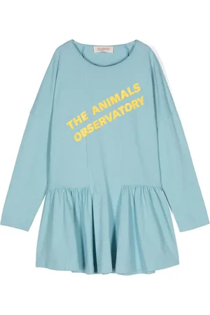 The Animals Observatory Walrus logo-print dress