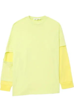ENFÖLD Asymmetric layered cotton T-shirt