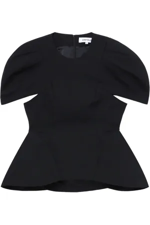 ENFÖLD Peplum-hem wool top