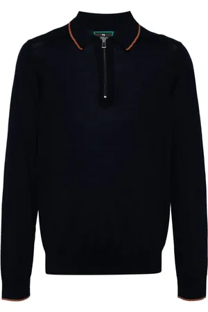 Paul Smith Long-sleeve merino-wool polo shirt