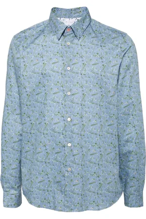 Paul Smith Floral-print poplin shirt