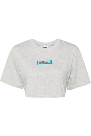 Ground Zero Logo-print cropped T-shirt