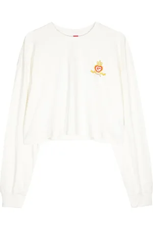 Ground Zero Logo-print cropped sweatshirt