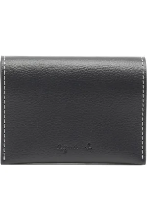 AGNÈS B. Logo debossed folded leather wallet