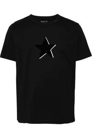 AGNÈS B. Flocked logo cotton T-shirt