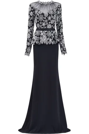Tadashi Shoji Embroidered-lace dress