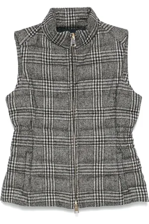 LORENA ANTONIAZZI Checked gilet