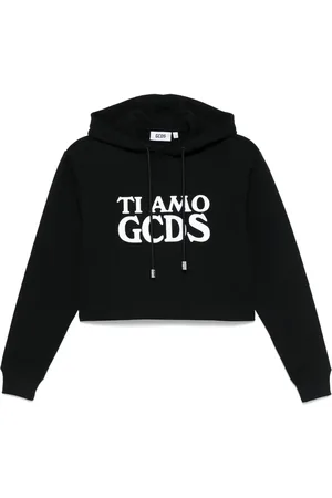 GCDS Ti Amo cropped hoodie