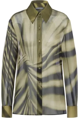 Alberta Ferretti Abstract-print silk shirt