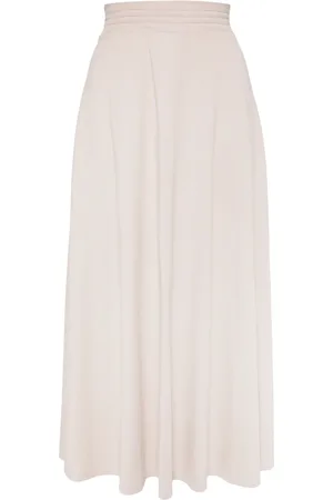 AGNÈS B. A-line midi skirt