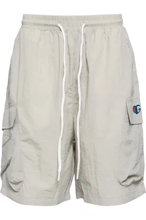 Ground Zero Crinkled logo-print cargo shorts