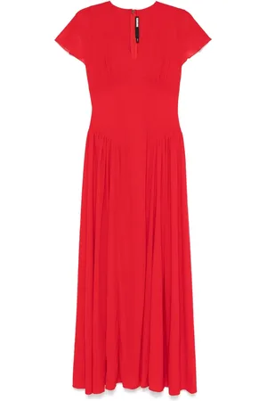ROTATE V-neck maxi dress
