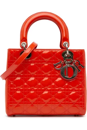 Dior 2012 Medium Patent Cannage Lady Dior satchel