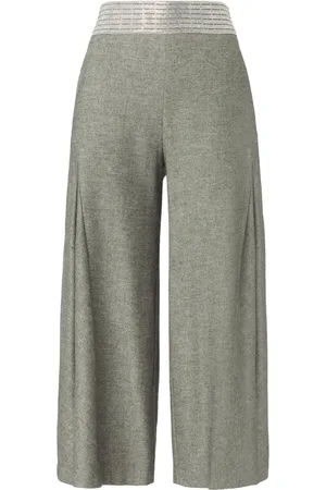 GENNY Wide-leg cropped trousers