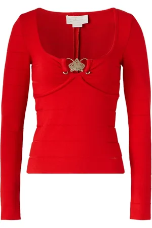 GENNY Orchid-detail sweater