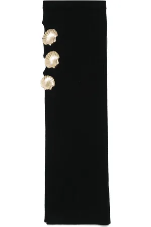 GIUSEPPE DI MORABITO Seashell-brooch cut out-detail skirt