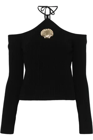 GIUSEPPE DI MORABITO Seashell-brooch sweater