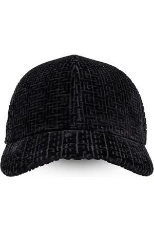 Balmain Embossed logo-jacquard velvet cap