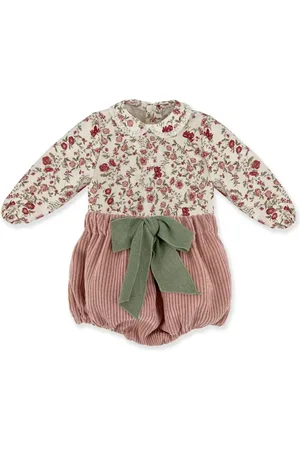 LA STUPENDERIA Bow detailing floral print set