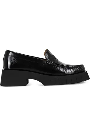 Paloma Barceló 45mm crinkled leather loafers