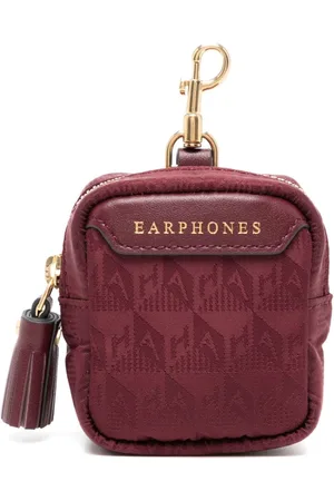 Anya Hindmarch Logo-jacquard earphones pouch