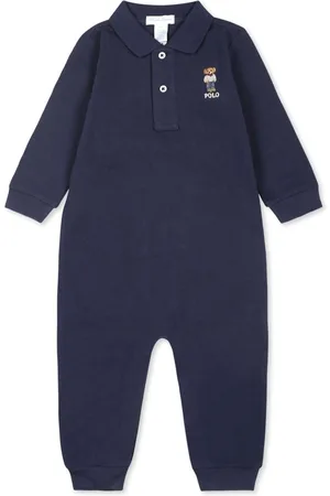 Ralph Lauren Polo Bear cotton babygrow