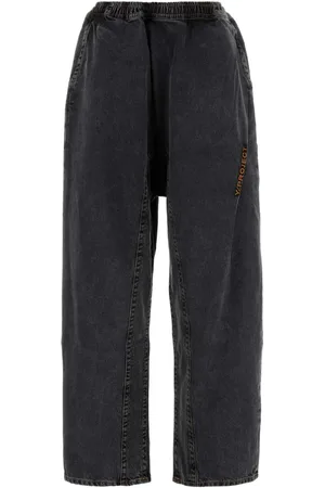 Y / PROJECT Logo embroidered jeans