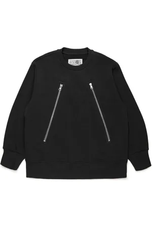Maison Margiela Zip-detail cotton sweatshirt