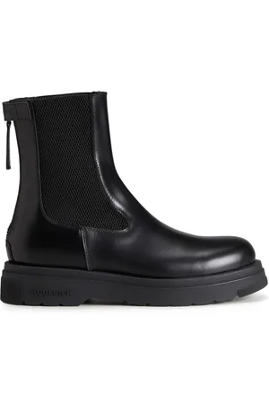 Woolrich Logo-embossed leather chelsea boots