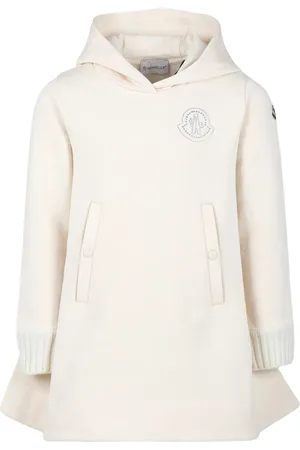 Moncler Crystal logo hooded dress