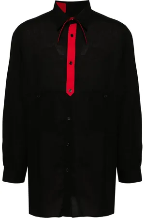 YOHJI YAMAMOTO Contrast-panel shirt