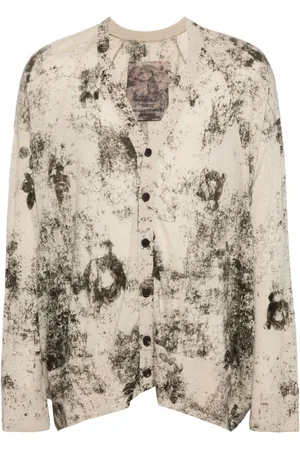 ZIGGY CHEN Paint-splatter cardigan