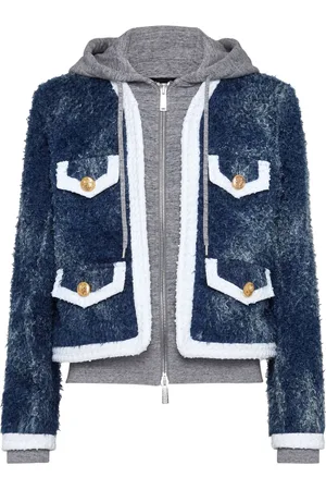 Dsquared2 Tweed zip-up jacket
