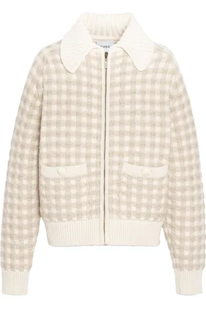 Barrie Gingham-pattern cashmere jacket