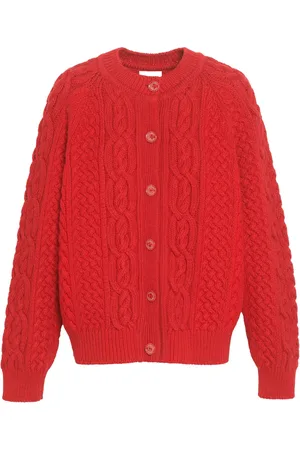 Barrie Cable-knit cashmere cardigan
