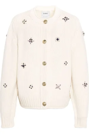 Barrie Embroidered cashmere cardigan