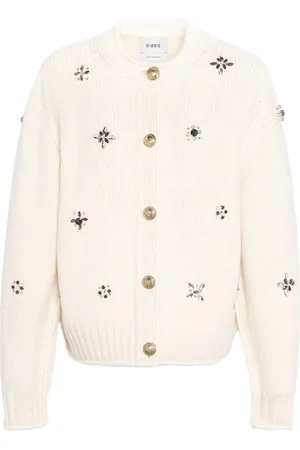 Barrie Embroidered cashmere cardigan