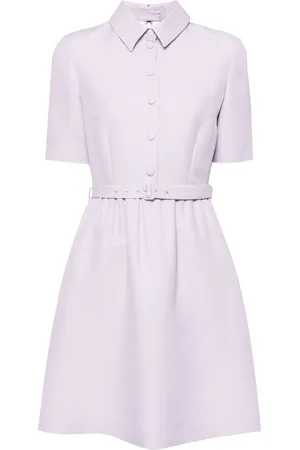 DICE KAYEK Belt-detail short-sleeves dress