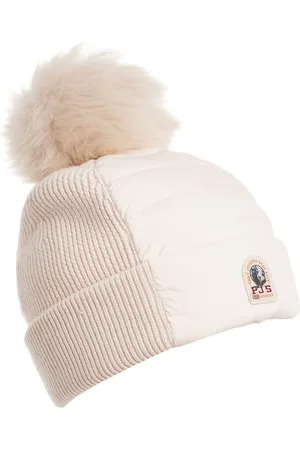 Parajumpers Logo-patch pompom beanie hat