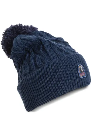 Parajumpers Logo-patch pompom beanie hat