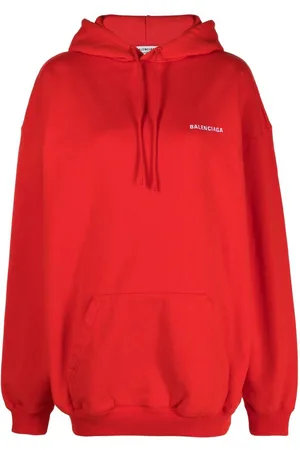 Balenciaga Logo-embroidered oversize hoodie