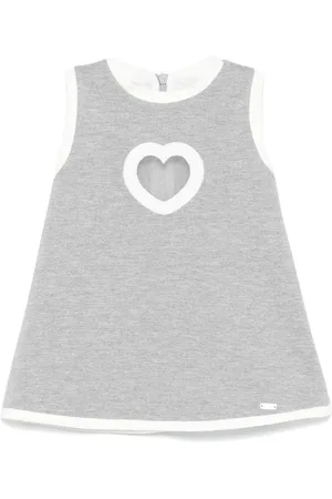 Le Bebé Enfant Heart-motif dress