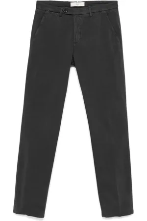 BRIGLIA Pressed-crease chinos