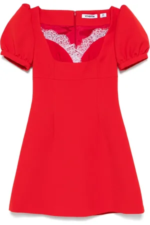 VIVETTA Lace-trim mini dress