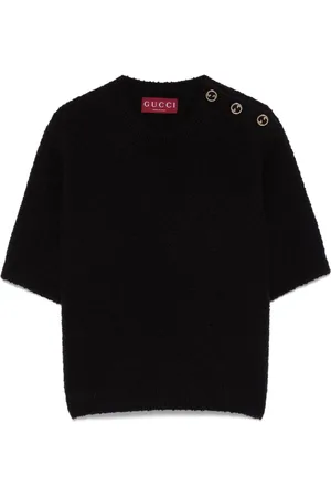 Gucci women's black sweater best sale