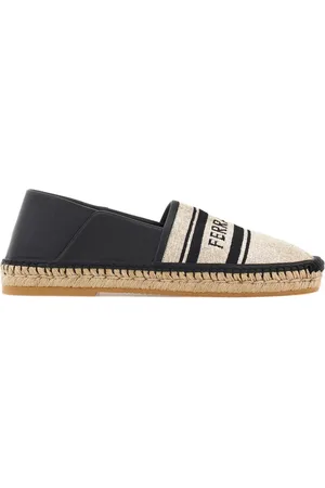 Salvatore Ferragamo Logo-jacquard canvas espadrilles