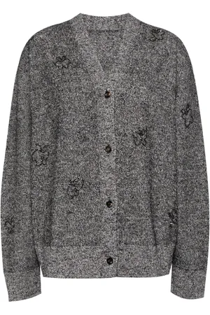 JNBY Butterfly-embellished button-up cardigan