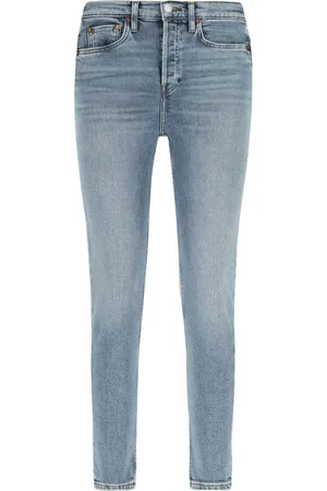 RE/DONE Logo-appliqué skinny jeans