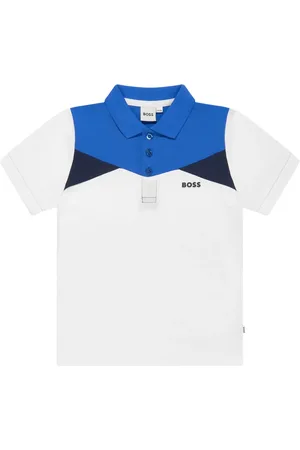 HUGO BOSS Panelled-design polo shirt