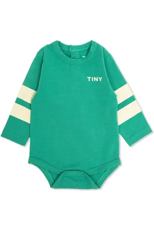 Tiny Cottons Logo-print striped bodysuit